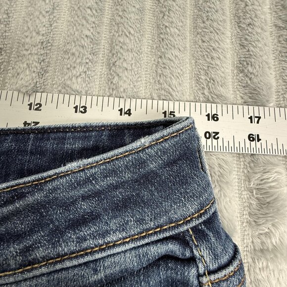 American Eagle AirFlex Jeans Mens 32x30 Original Bootcut Blue Distressed Stretch - Picture 5 of 10